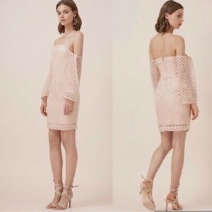 Keepsake The Label Last Dance Euler Mini Dress Soft Peach small